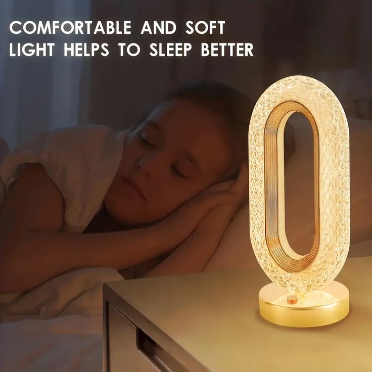 Luxury Crystal Oval LED Table Lamp – Modern Bedside & Home Decor Light