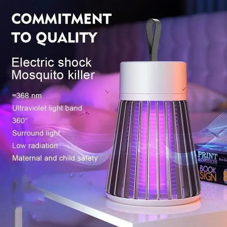 USB Electric Mosquito Killer Lamp – Silent UV Light Insect Trap for Home & Bedroom