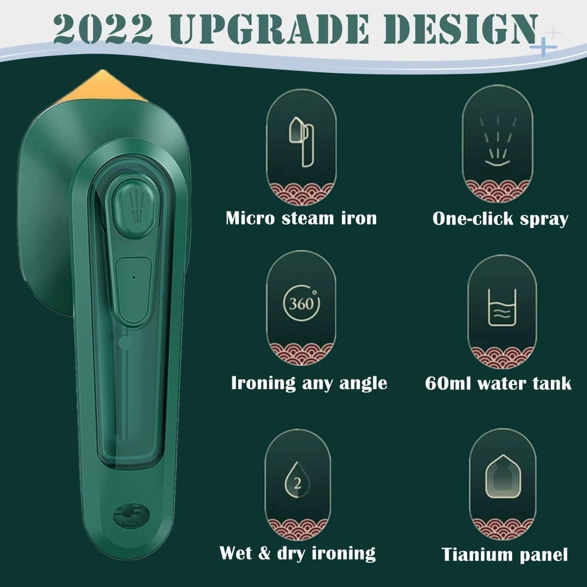 Mini Portable Electric Iron – Handheld Travel Steamer for Clothes | Quick Heat-Up & Compact Design