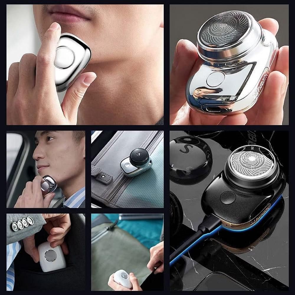 Premium Waterproof Electric Shaver – Type-C Rechargeable Wet & Dry Razor