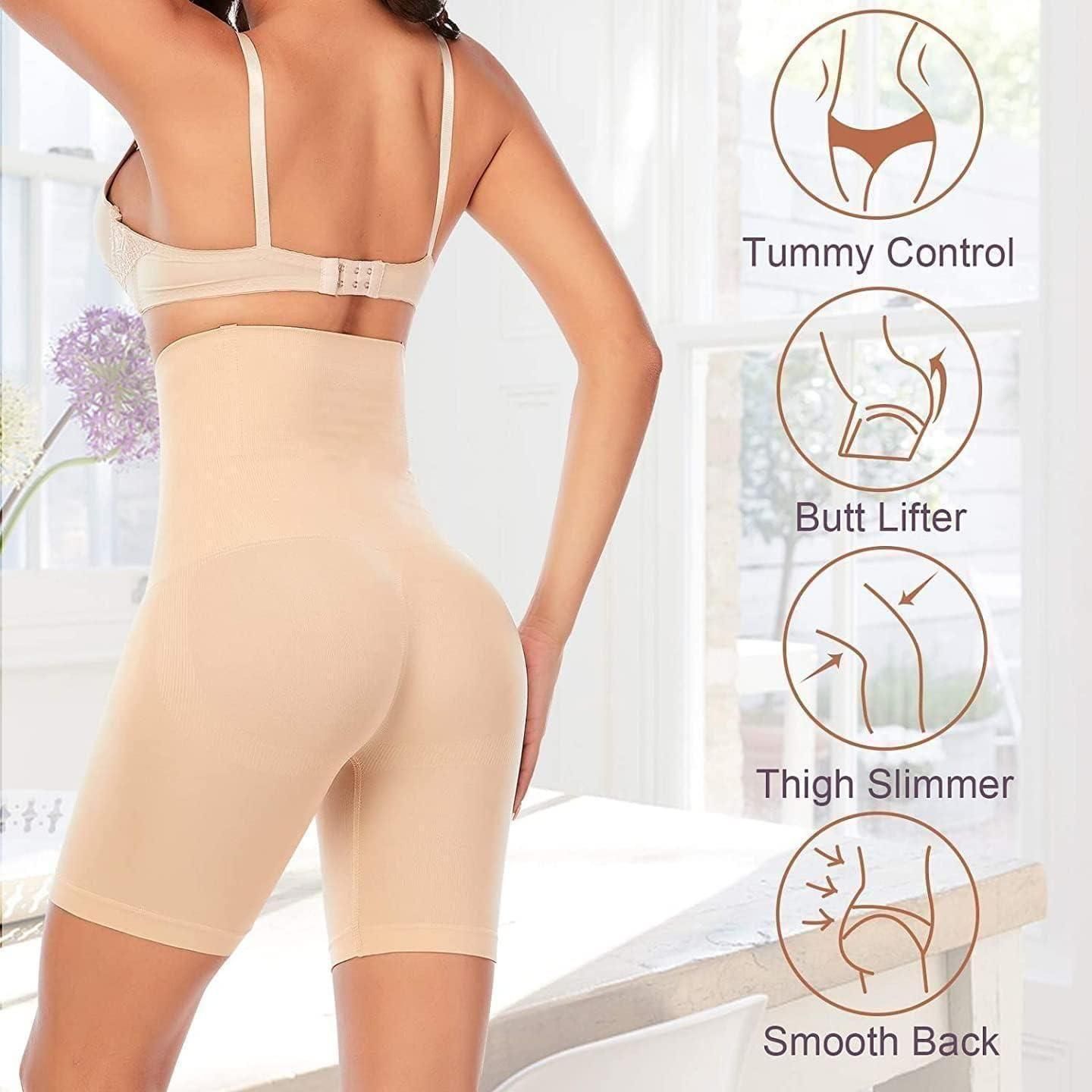 High Waist Seamless Shapewear Shorts for Women – Tummy Control & Thigh Slimmer