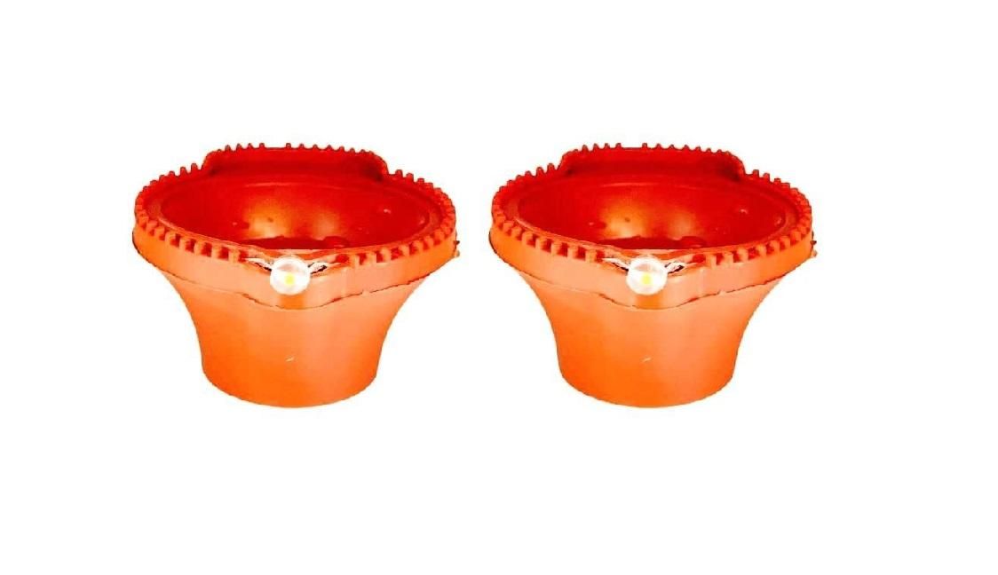 Water Sensor LED Diyas – Automatic Water-Activated Diwali Lamps for Home & Festive Décor (Pack 6/12/18/24)