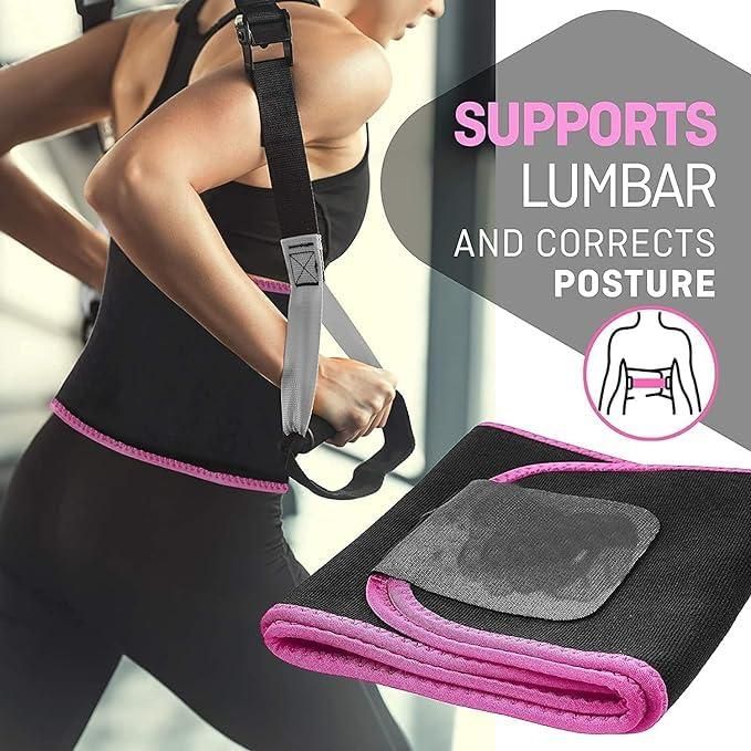 Waist Trainer Sweat Belt for Women & Men – Slimming, Fitness & Back Support