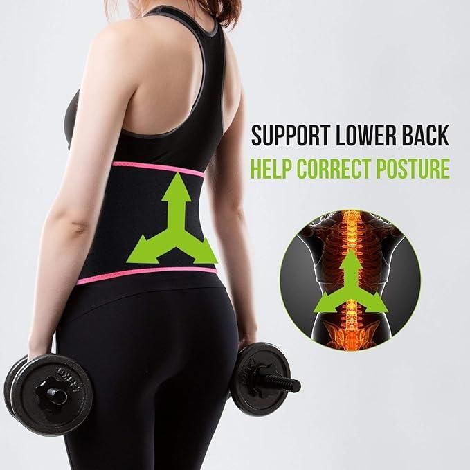 Waist Trainer Sweat Belt for Women & Men – Slimming, Fitness & Back Support