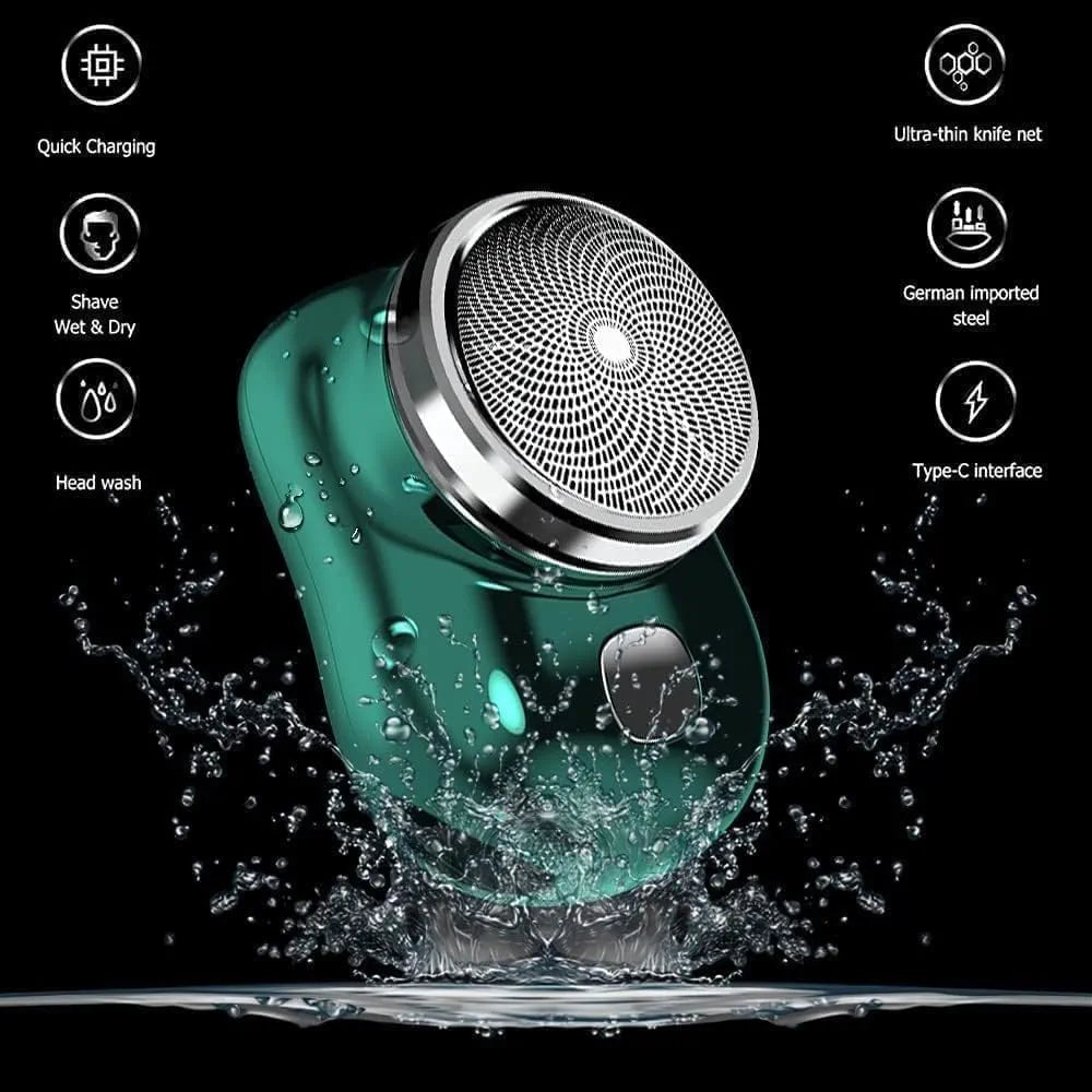 Premium Waterproof Electric Shaver – Type-C Rechargeable Wet & Dry Razor