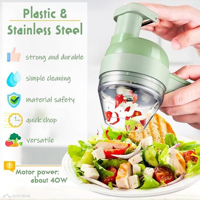 Manual Vegetable Chopper & Garlic Grinder