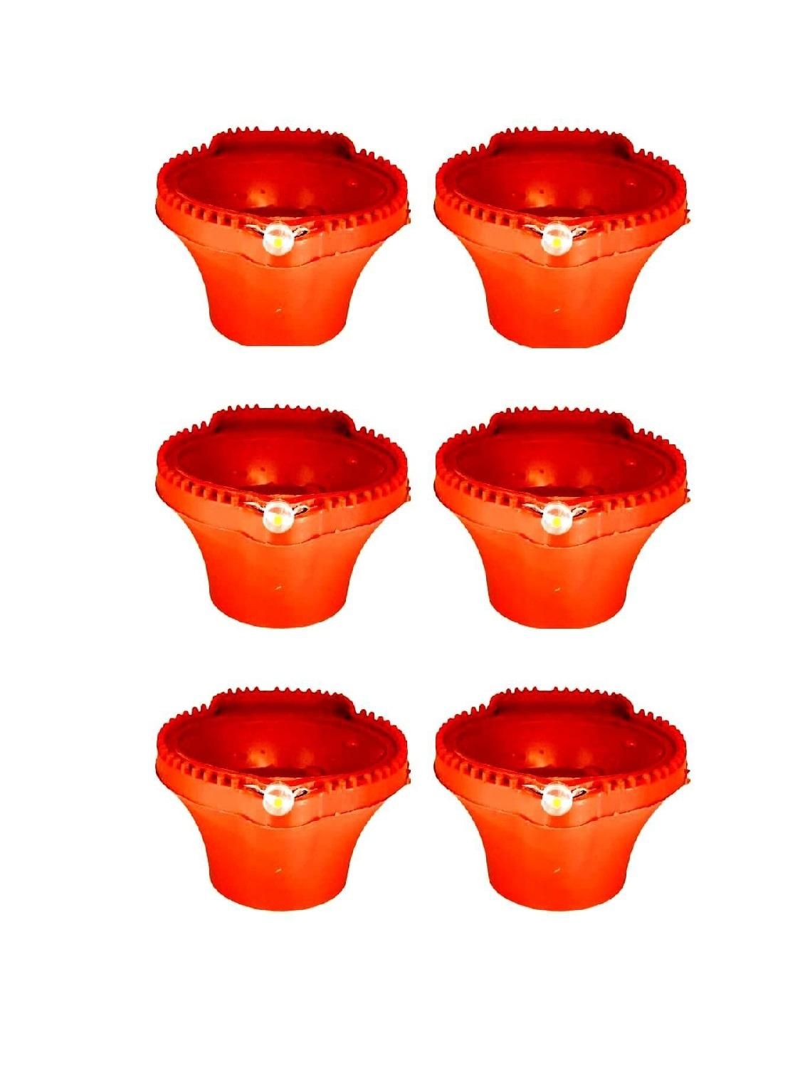 Water Sensor LED Diyas – Automatic Water-Activated Diwali Lamps for Home & Festive Décor (Pack 6/12/18/24)