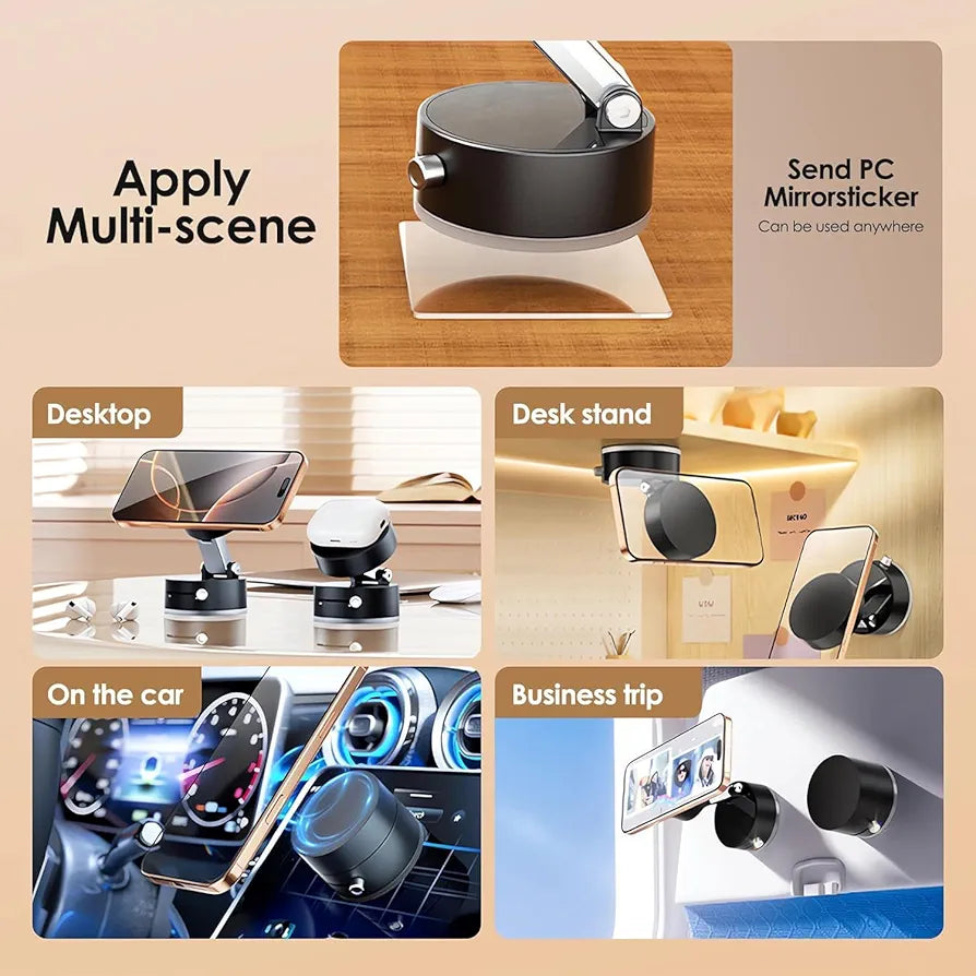 Super Strong Vacuum Suction Holder – Works on Any Smooth Surface!