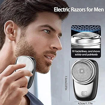 Premium Waterproof Electric Shaver – Type-C Rechargeable Wet & Dry Razor