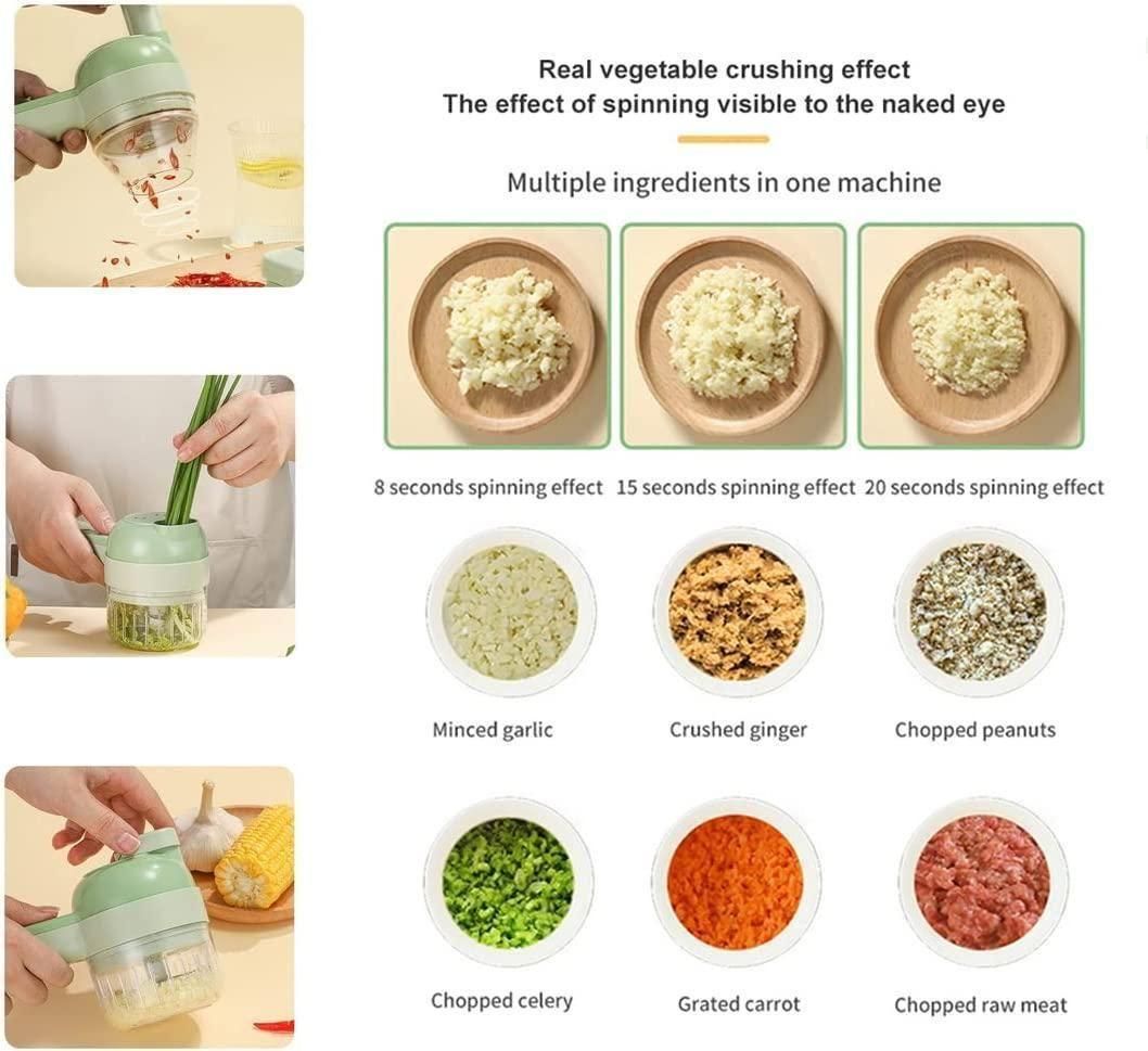 Manual Vegetable Chopper & Garlic Grinder