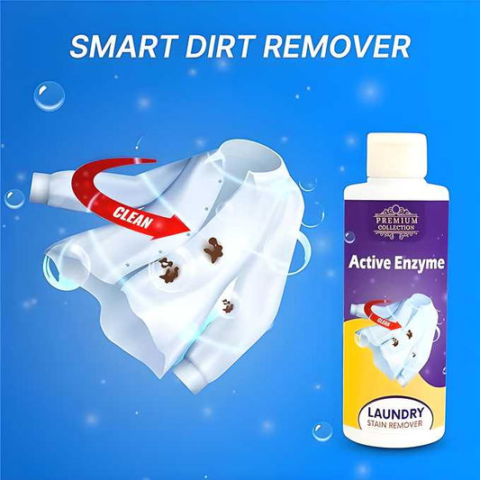 Fresh Clean Active Enzyme Laundry Stain Remover – Premium Collection Detergent Booster for Tough Stains