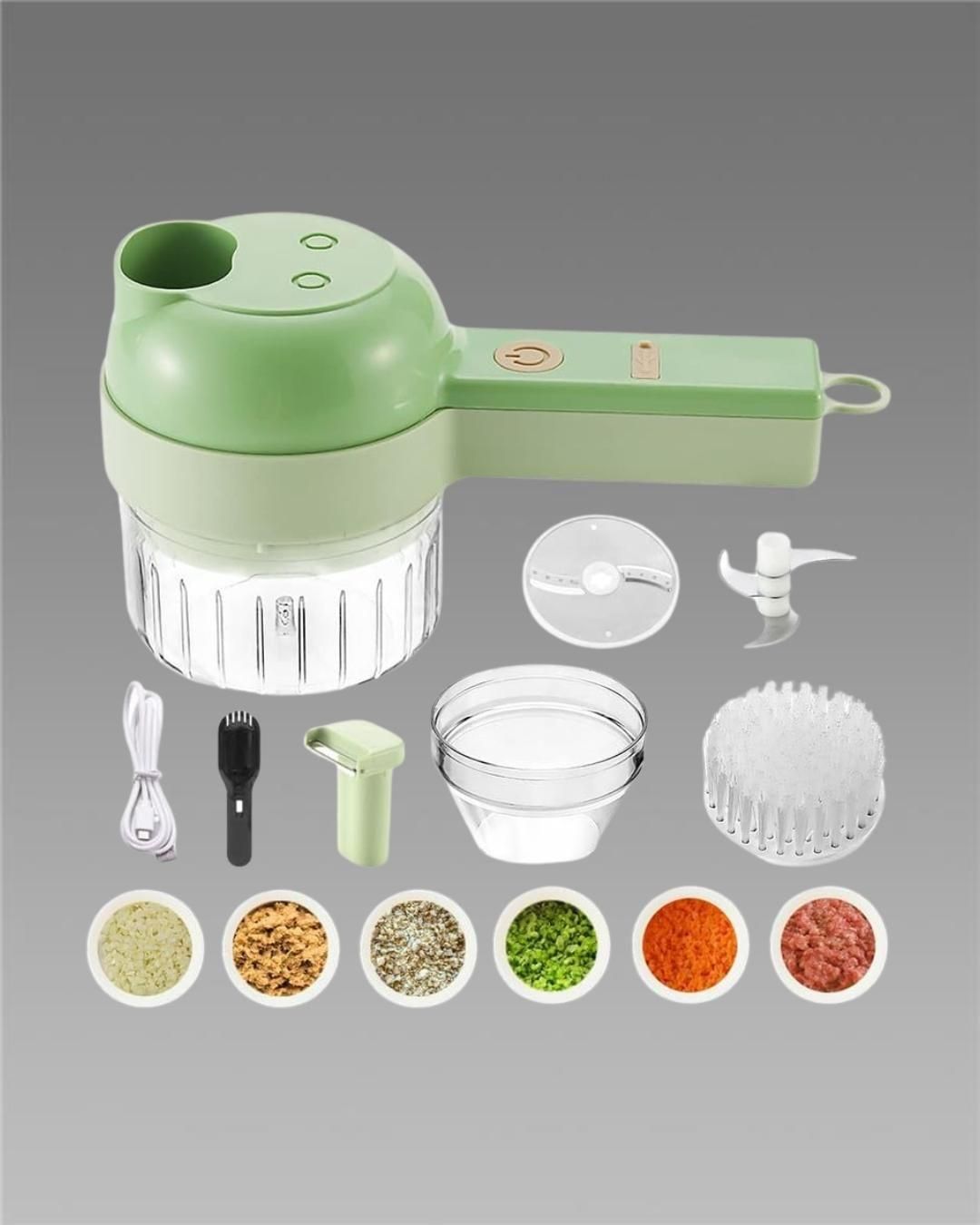 Manual Vegetable Chopper & Garlic Grinder