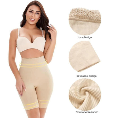 High Waist Seamless Shapewear Shorts for Women – Tummy Control & Thigh Slimmer