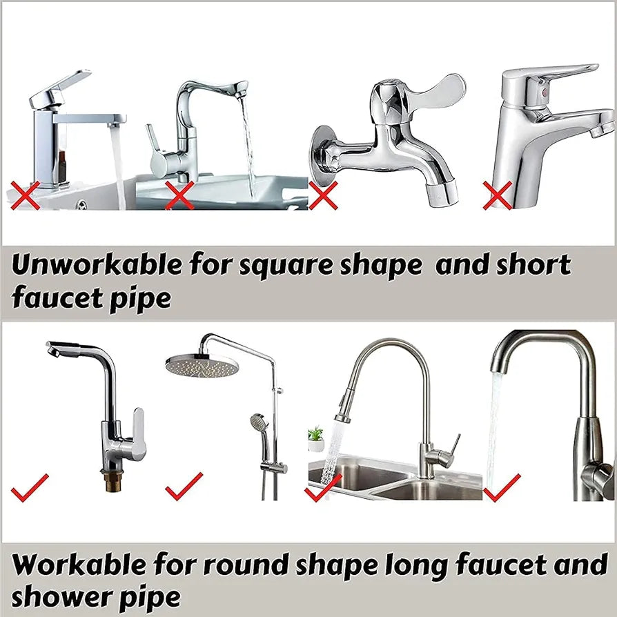 No-Drill Tap Mounted Sink Scrub Holder Rack
