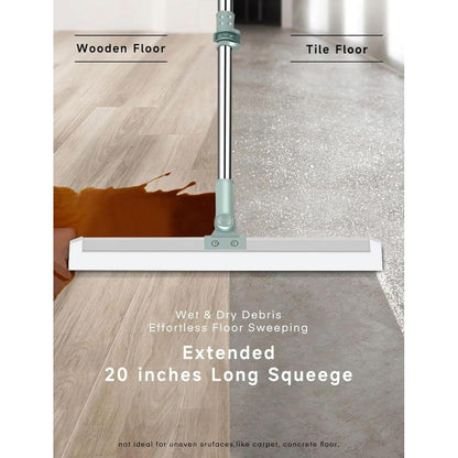 Floor Squeegee Silicone Blade Long Handle (pack of 1)