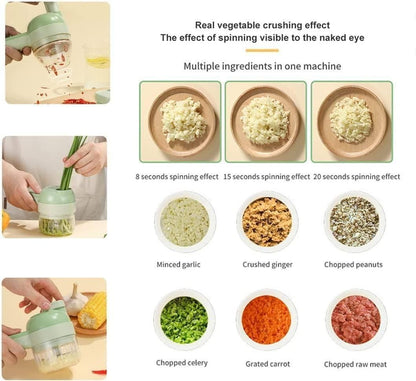 Manual Vegetable Chopper & Garlic Grinder