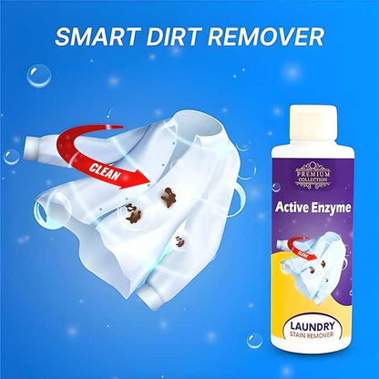 Fresh Clean Active Enzyme Laundry Stain Remover – Premium Collection Detergent Booster for Tough Stains