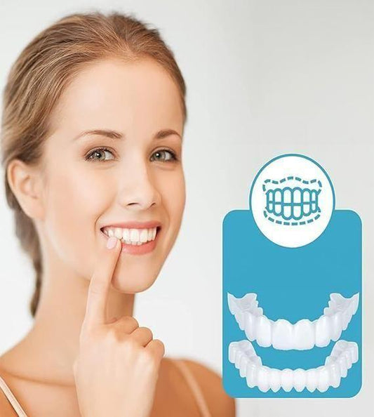 Perfect Smile Snap-On Veneers | Instant Teeth Whitening Cover | Natural Looking Cosmetic Dental Veneers